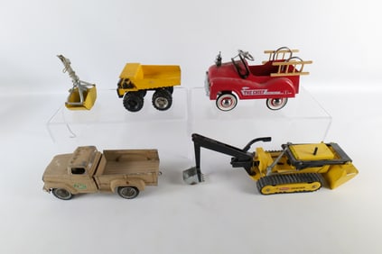 Lot of 4 Metal Trucks