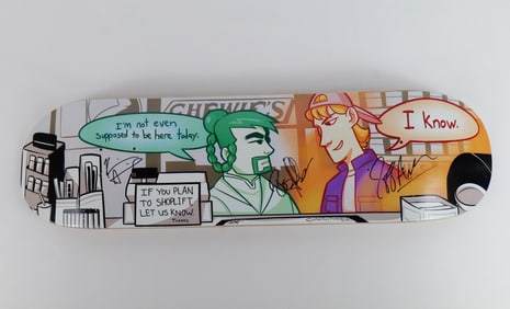 Cartoons by Andie Clerks Artist Skate Deck