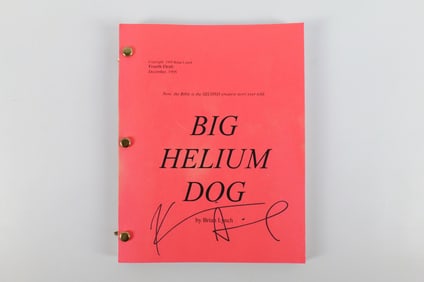 4th Draft of "Big Helium Dog" Script by Brian Lynch