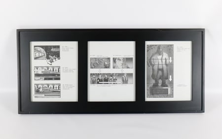 Framed Tryptic Storyboard Panel