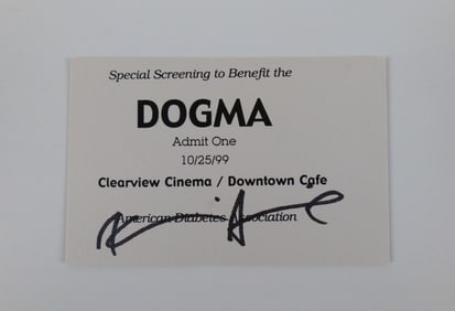 Dogma Special Screening Ticket for The American Diabetes Association