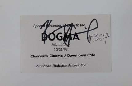 Dogma Special Screening Ticket for The American Diabetes Association