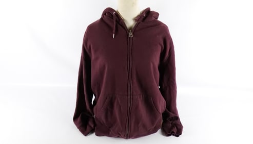 Seth Rogan Worn Lucky Brand Burgandy Hooded Sweatshirt