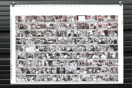 Upper Deck Clerks Gold Uncut Trading Card Sheet