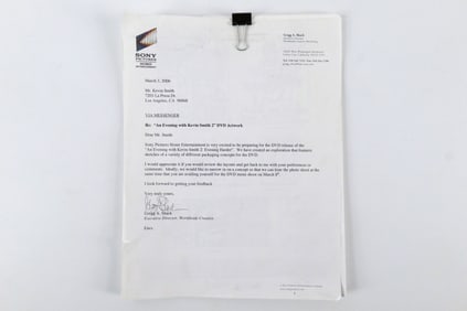 Sony Pictures "An Evening with Kevin Smith 2" DVD Artwork