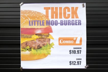 Thick Little Moo-Burger Combo No. 7 Advertisment