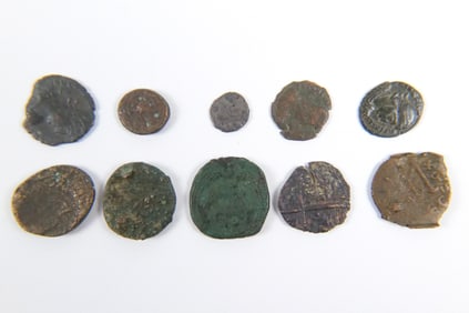 Group of 10 Ancient Coins