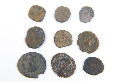 Group of 9 Ancient Coins