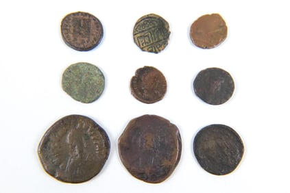 Group of 9 Ancient Coins