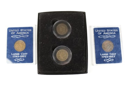 4 Liberty Head Large Cents