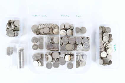 Large Group of Jefferson Nickels