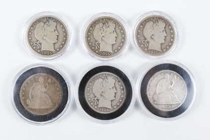 Group of Early Half Dollars