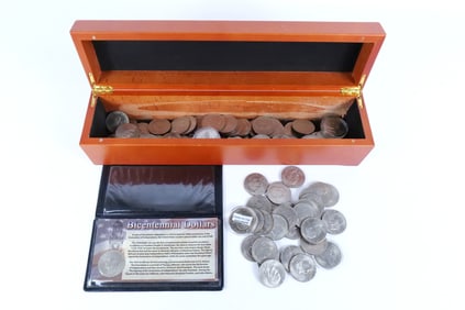 Large Group of Eisenhower Dollars