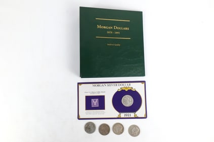 Group of Morgan Silver Dollar Items