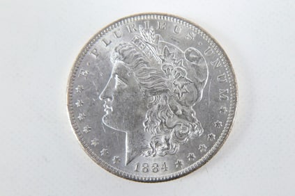1884 O Morgan Silver Dollar