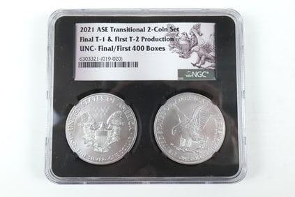 2 Silver Eagle Coins