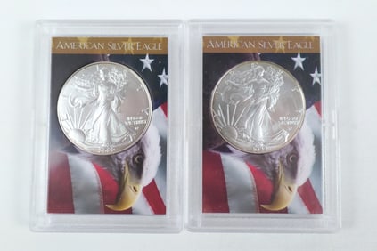 2 Silver Eagle Coins
