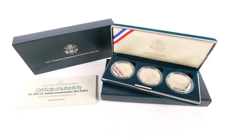 US Veterans Commemorative Silver Dollar Set