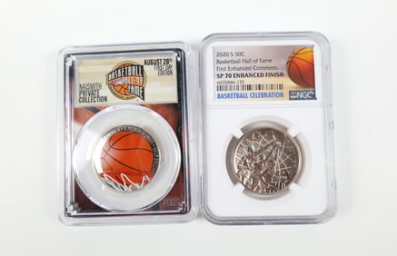 2 Hall Of Fame Silver Coins