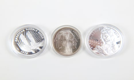 3 Silver Commemorative Coins