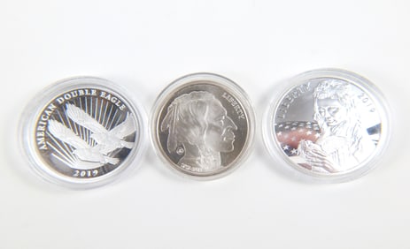 3 Silver Commemorative Coins