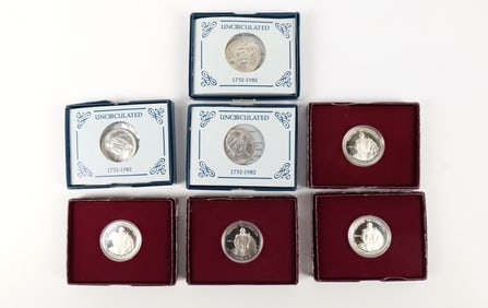 Group of Washington Commemorative Half Dollars