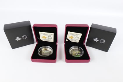 2 Canadian Silver $30 Coins