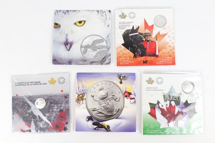 Group of Canadian Silver Commemorative Coins