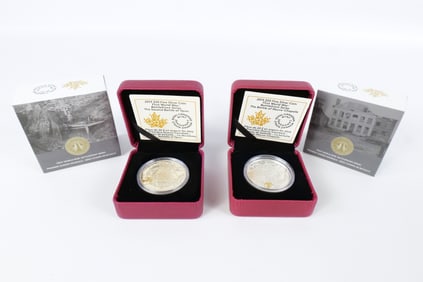 2 Canadian Battlefront Series Silver Commemoratives