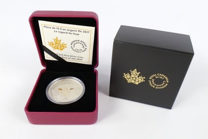 Canadian Eyes of the Wolf Silver Commemorative