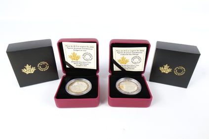 2 Canadian Silver Commemoratives