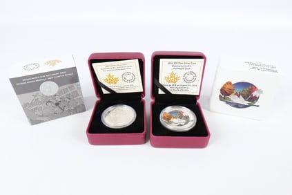 2 Canadian Silver Commemoratives