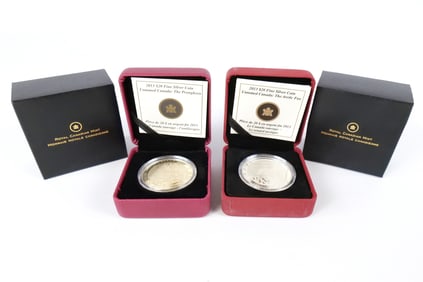 2 Untamed Canada Silver Commemoratives