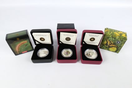 3 Canadian Silver Commemorative Coins