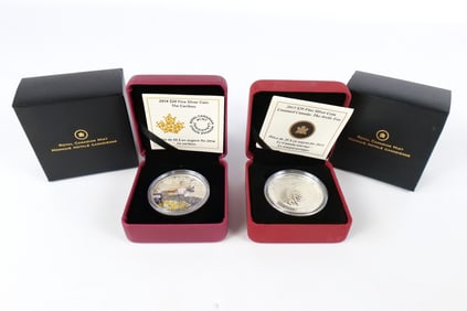 2 Canadian Silver Commemoratives
