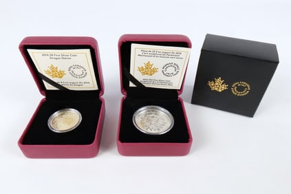 2 Canadian Silver Commemoratives