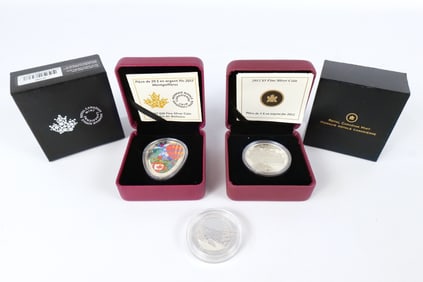 3 Canadian Silver Commemorative Coins