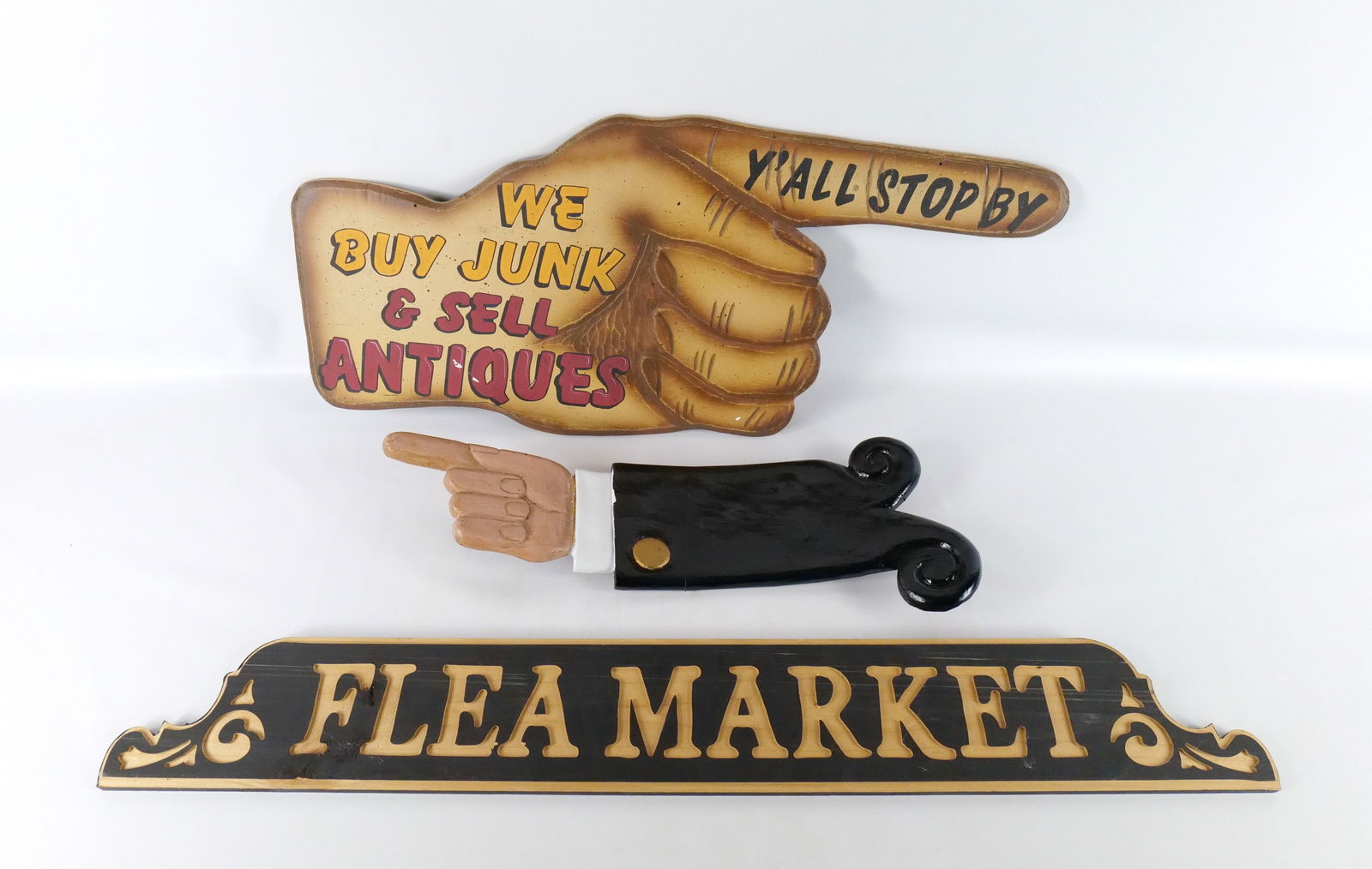 Lot of 3 Wooden Signs (1 of 14)