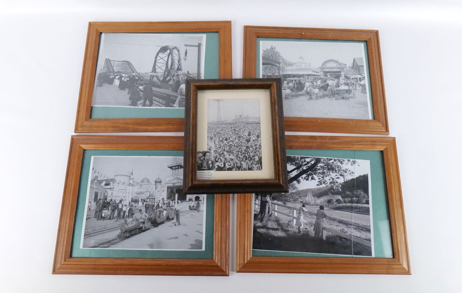 Lot of 5 Framed Amusement Park Prints (1 of 8)