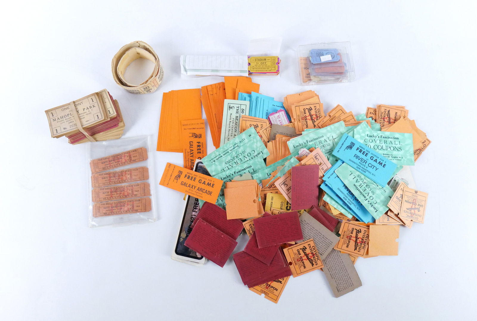 Lot of Assorted Arcade Gameroom Tickets and Coupons (1 of 8)