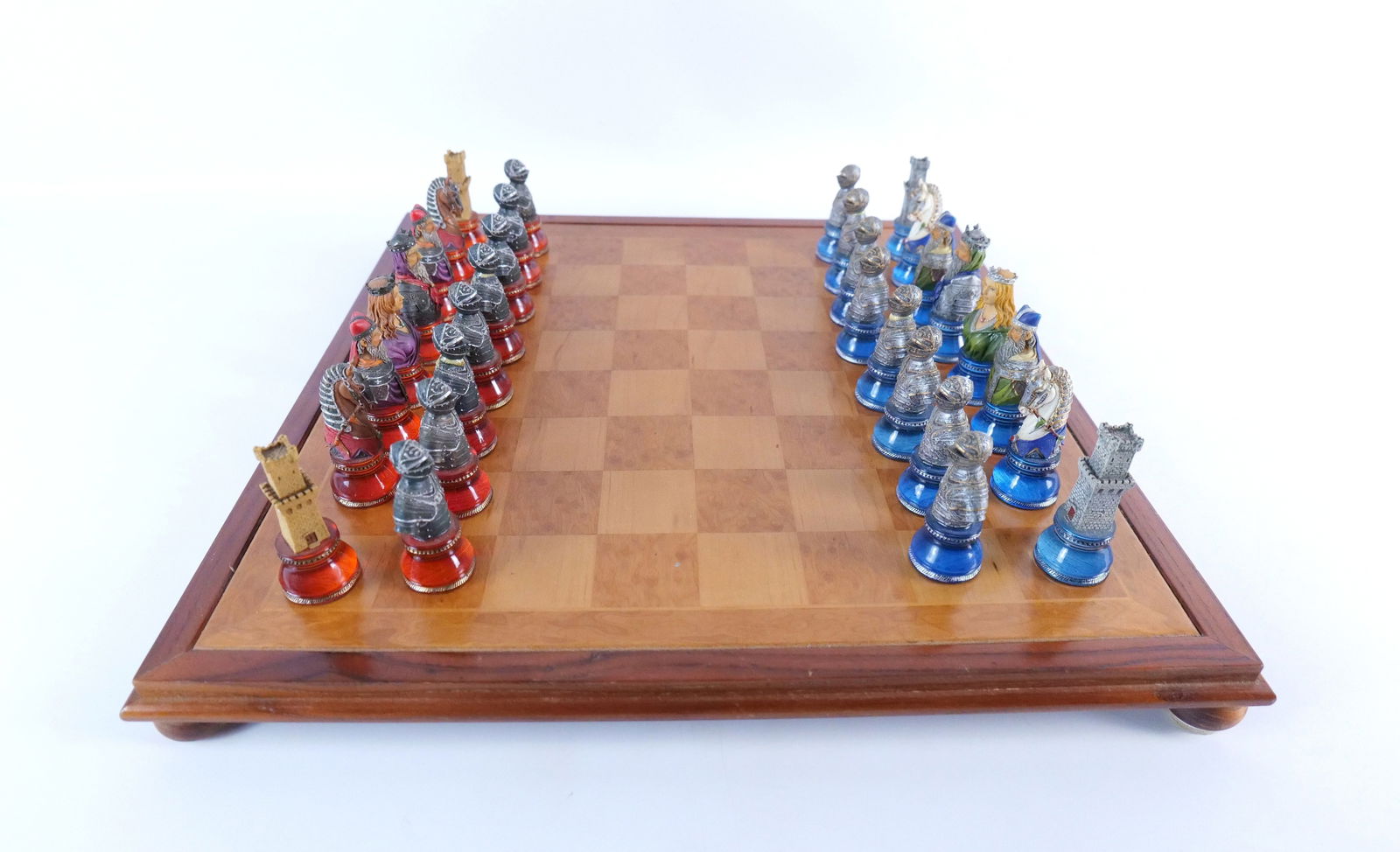 Resin Chess Set with Wooden Board (1 of 7)