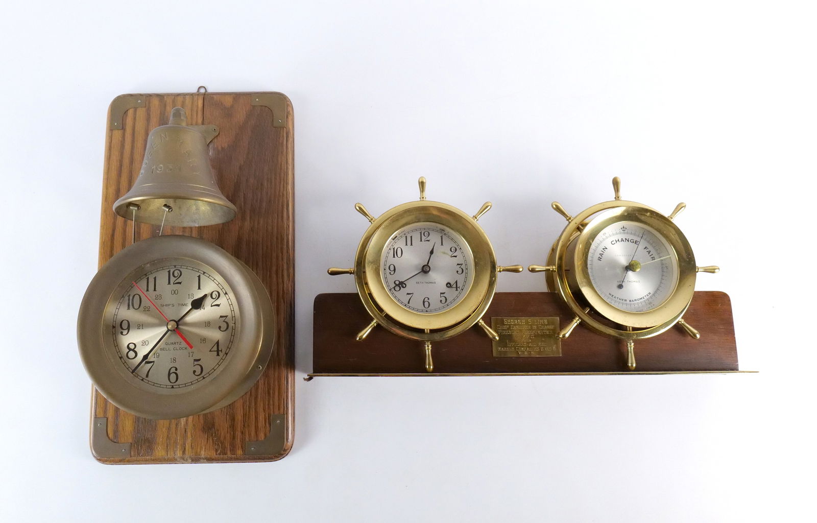 Brass Nautical Clock Lot (1 of 20)