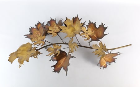Curtis Jere Mid Century Maple Leaf Wall Decoration