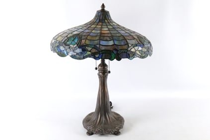Tiffany Style Stained Glass Slag Glass Lamp