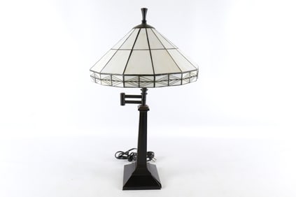 Tiffany Style Stained Glass Mission Style Table Lamp