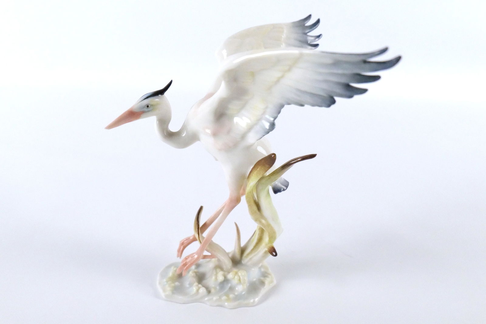 Hutschenreuther Porcelain Crane Figurine (1 of 7)