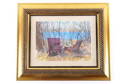 Framed Watercolor by Dorothy Lerkowicz