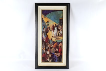 Blue Jazz Print on Canvas