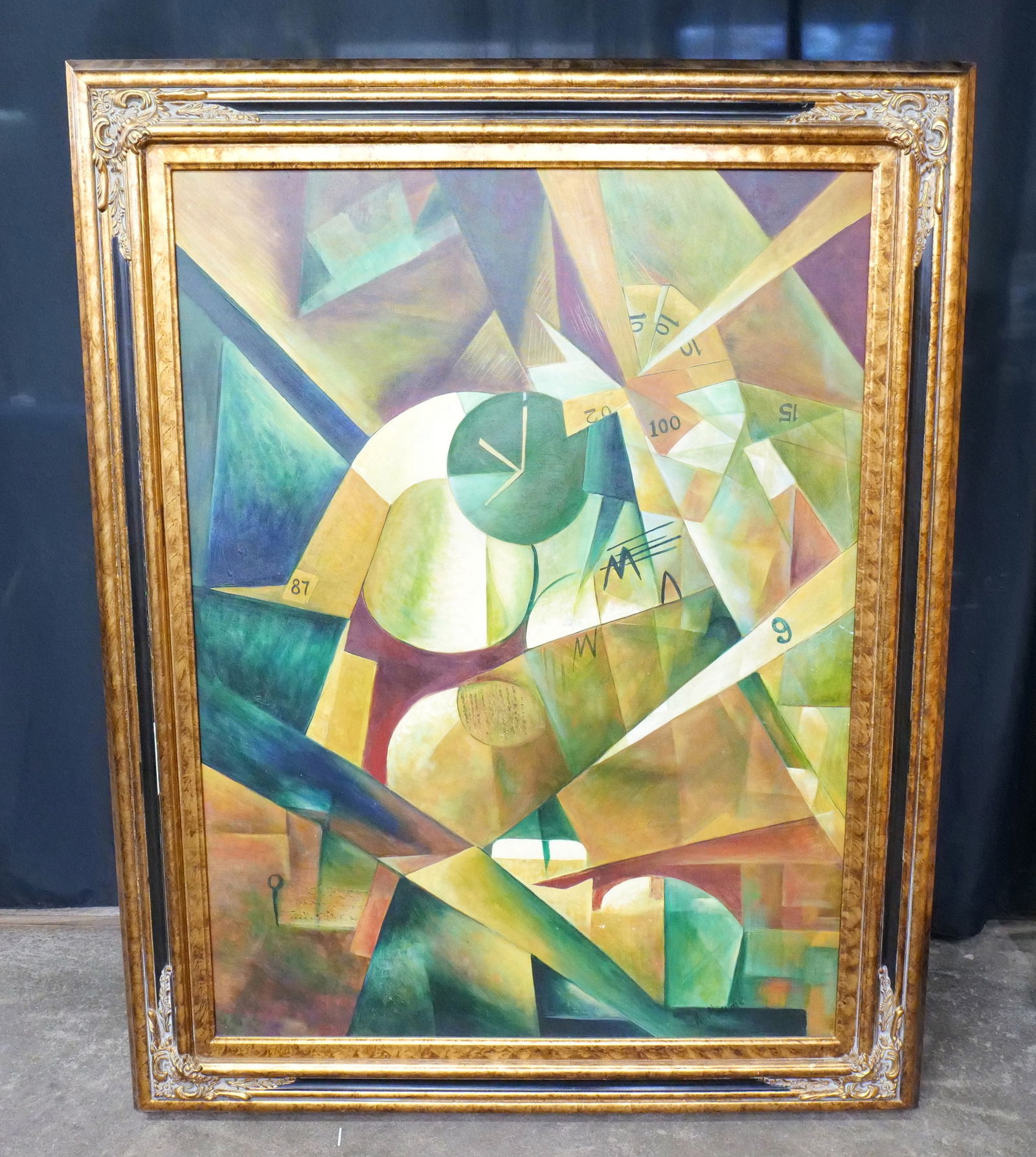 Oversized Abstract Oil on Canvas (1 of 9)