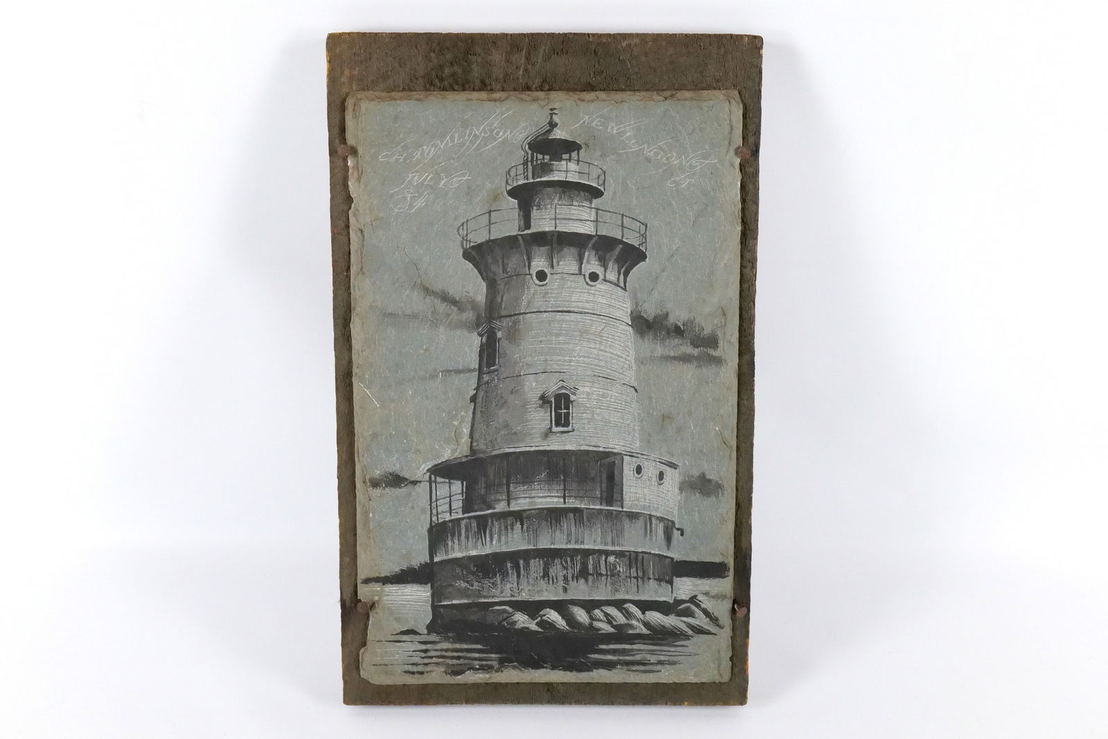 Lighthouse Etched on Slate (1 of 4)